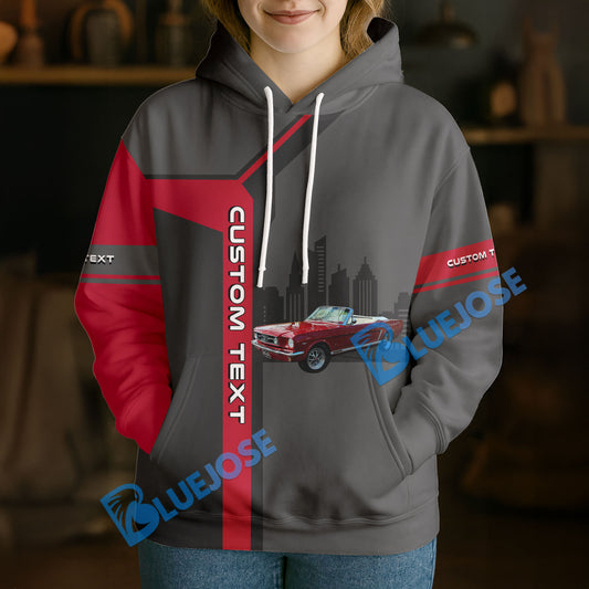 Bluejose This Is How I Roll - Custom Photo Classic Car Shirt - Personalized Name Car Hoodie
