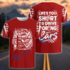 BlueJose Life's Too Short To Drive Boring Cars 3D T-Shirt
