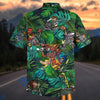 BlueJose Rat Fink Jungle Hot Rod Monsters Tropical Hawaiian Shirt