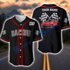 BlueJose Personalized Racing Legend Muscle Car Checkered Flag Baseball Jersey