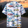 BlueJose Personalized Car Tropical Paradise Classic Muscle Cars Hawaiian Shirt