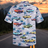 BlueJose Personalized Car Tropical Paradise Classic Muscle Cars Hawaiian Shirt