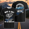 BlueJose Why a V8? Classic Muscle Car V8 Engine T-Shirt (8 colors)