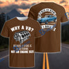 BlueJose Why a V8? Classic Muscle Car V8 Engine T-Shirt (8 colors)