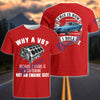 BlueJose Why a V8? Classic Muscle Car V8 Engine T-Shirt (8 colors)