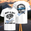 BlueJose Why a V8? Classic Muscle Car V8 Engine T-Shirt (8 colors)