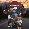 BlueJose Personalized Car Classic Muscle Car Floral Hawaiian Shirt