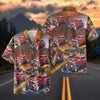 BlueJose Personalized Car Route 66 Desert Hot Rod Classic Car Hawaiian Shirt