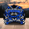 BlueJose Personalized I'm Not Speeding I'm Qualifying Racing Checkered Flag 3D Cap (6 colors)