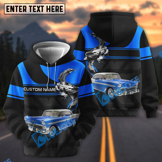 Bluejose Personalized 1956 Chevrolet Bel Air Classic Car Hoodie