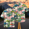BlueJose Personalized Car Pink Palm Paradise Classic Muscle Cars Hawaiian Shirt