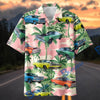BlueJose Personalized Car Pink Palm Paradise Classic Muscle Cars Hawaiian Shirt