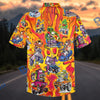 BlueJose Wild Hot Rod Monsters Flame Hawaiian Shirt