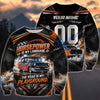 BlueJose Horsepower Is My Language The Road Is My Playground Vintage Personalized Hot Rod Car 3D Zip Windbreaker Jacket – Custom Name & Number