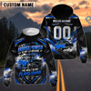 BlueJose Horsepower Is My Language The Road Is My Playground Vintage Personalized Hot Rod Car 3D Zip Windbreaker Jacket – Custom Name & Number