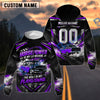 BlueJose Horsepower Is My Language The Road Is My Playground Vintage Personalized Hot Rod Car 3D Zip Windbreaker Jacket – Custom Name & Number