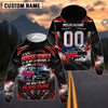 BlueJose Horsepower Is My Language The Road Is My Playground Vintage Personalized Hot Rod Car 3D Zip Windbreaker Jacket – Custom Name & Number