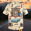 Bluejose Route 66 100th Anniversary Vintage Map Hawaiian Shirt