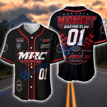BlueJose Midnight Racing Club Custom Baseball Jersey