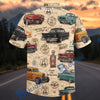 Bluejose Vintage Route 66 Classic Cars “Life Is a Highway” Hawaiian Shirt