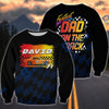 BlueJose Fastest Dad On The Track Custom Photo Racing Car T-Shirt