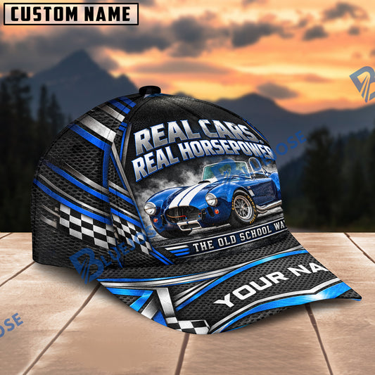 BlueJose Personalized Car Real Cars Real Horsepower Cap – The Old School Way