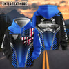 BlueJose Personalized Classic Car My Ride My Pride American Flag 3D Hoodie