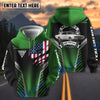 BlueJose Personalized Classic Car My Ride My Pride American Flag 3D Hoodie