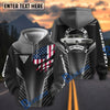 BlueJose Personalized Classic Car My Ride My Pride American Flag 3D Hoodie