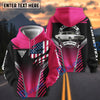 BlueJose Personalized Classic Car My Ride My Pride American Flag 3D Hoodie