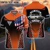 BlueJose Personalized Car My Ride My Pride American Flag 3D Windbreaker Jacket