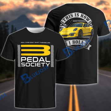 BlueJose Real Cars Don’t Shift Themselves - Custom Photo Car Shirt