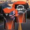 BlueJose Personalized Car My Ride My Pride American Flag 3D Windbreaker Jacket