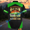 Bluejose Personalized Never Underestimate an Old Man Born in 1965 with a Classic Car Hawaiian Shirt