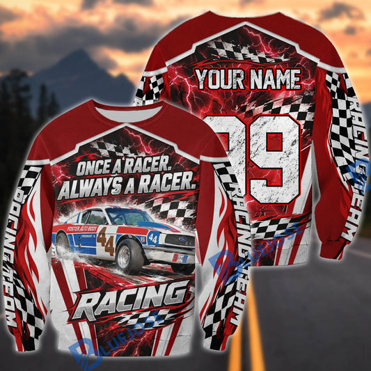 BlueJose Once A Racer Always A Racer Windbreaker Jacket – Custom Name & Number