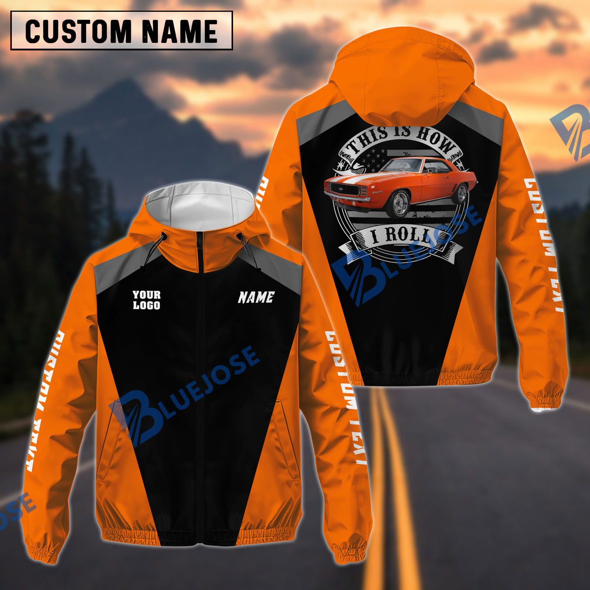 BlueJose Car Enthusiast Windbreaker Jacket