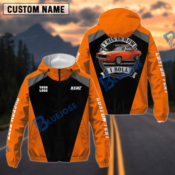 BlueJose This Is How I Roll - Custom Car Photo Windbreaker Jacket For Car Lovers