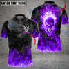 BlueJose Billiards Ball 8 Flame Skull From Hell  Personalized Name, Team Name Unisex Shirt ( 4 Colors )