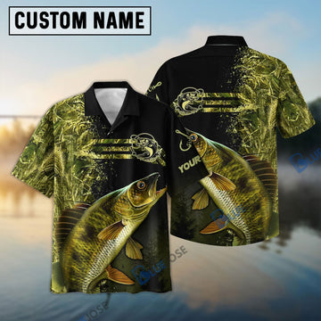 Bluejose Custom Walleye Fishing Camouflage Personalized Walleye 3D Shirt