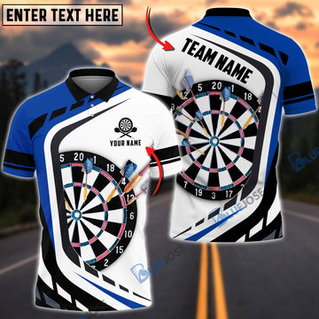 BlueJose Dart Board Personalized Name, Team Name Shirt (4 Colors)