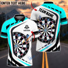 BlueJose Dart Board Personalized Name, Team Name Shirt (4 Colors)