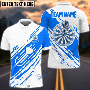 BlueJose Dartboard And Dart Personalized Name, Team Name Shirt (4 Colors)
