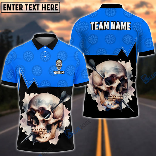 BlueJose Skull Dartboard Personalized Name, Team Name Shirt (5 Colors)
