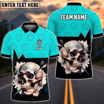 BlueJose Skull Dartboard Personalized Name, Team Name Shirt (5 Colors)