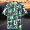 BlueJose Personalized Car Tropical Hot Rod Classic Car Green Leaf Hawaiian Shirt
