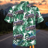 BlueJose Personalized Car Tropical Hot Rod Classic Car Green Leaf Hawaiian Shirt