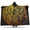 VikingStyle Hooded Blanket - Norse Warrior Berserker Gold Hooded Blanket A94
