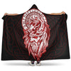 VikingStyle Hooded Blanket -Viking Odin Set Red Hooded Blanket A95