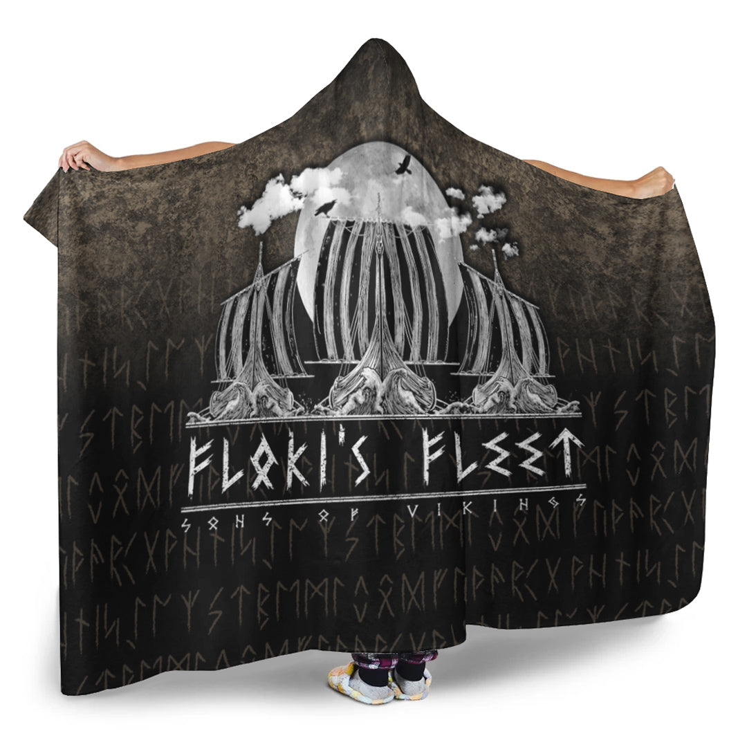 VikingStyle Hooded Blanket - Floki's Fleet Hooded Blanket A7