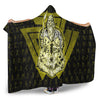 VikingStyle Hooded Blanket -Viking Odin Wolf GoldHooded Blanket A95